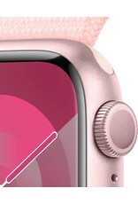 APPLE Apple Watch Series 9 GPS 41mm Pink Aluminium Case with Light Pink Sport Loop-M/L