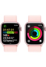 APPLE Apple Watch Series 9 GPS 41mm Pink Aluminium Case with Light Pink Sport Loop-M/L