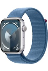 APPLE Apple Watch Series 9 GPS 45mm Silver Aluminum Case with Winter Blue Sport Loop