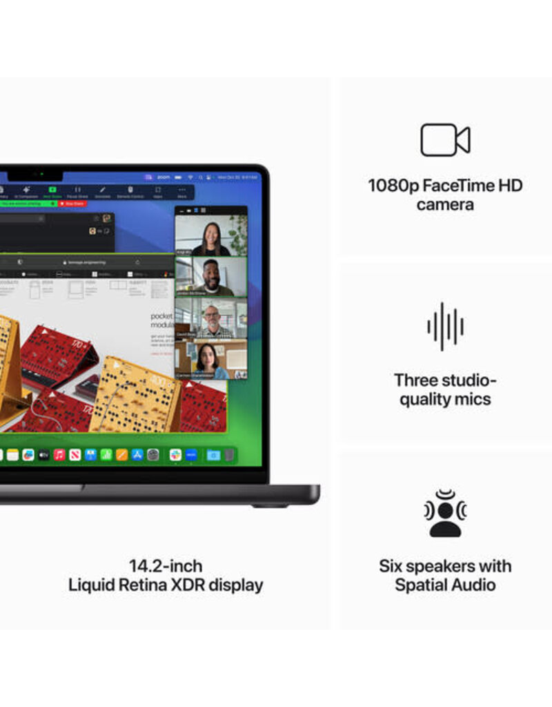 APPLE Apple 14" MacBook Pro - M3 Pro 12-Core Chip 18GB Unified RAM | 1TB SSD Liquid Retina XDR Screen 18-Core GPU | 16-Core Neural Engine (Late 2023) - Space Black