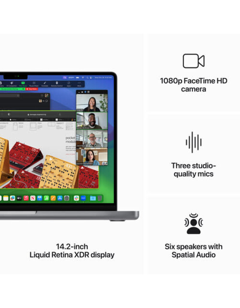 APPLE Apple MacBook Pro 14" - M3 8-Core Chip 8GB Unified RAM | 512GB SSD 14" Liquid Retina XDR Screen 10-Core GPU | 16-Core Neural Engine  (Late 2023) - Space Gray