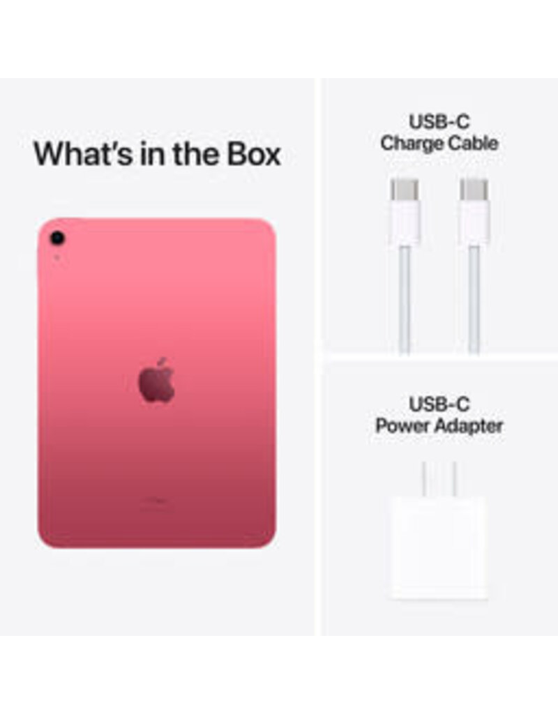 APPLE Apple 10.9" iPad (10th Gen, 256GB, Wi-Fi Only, Pink)