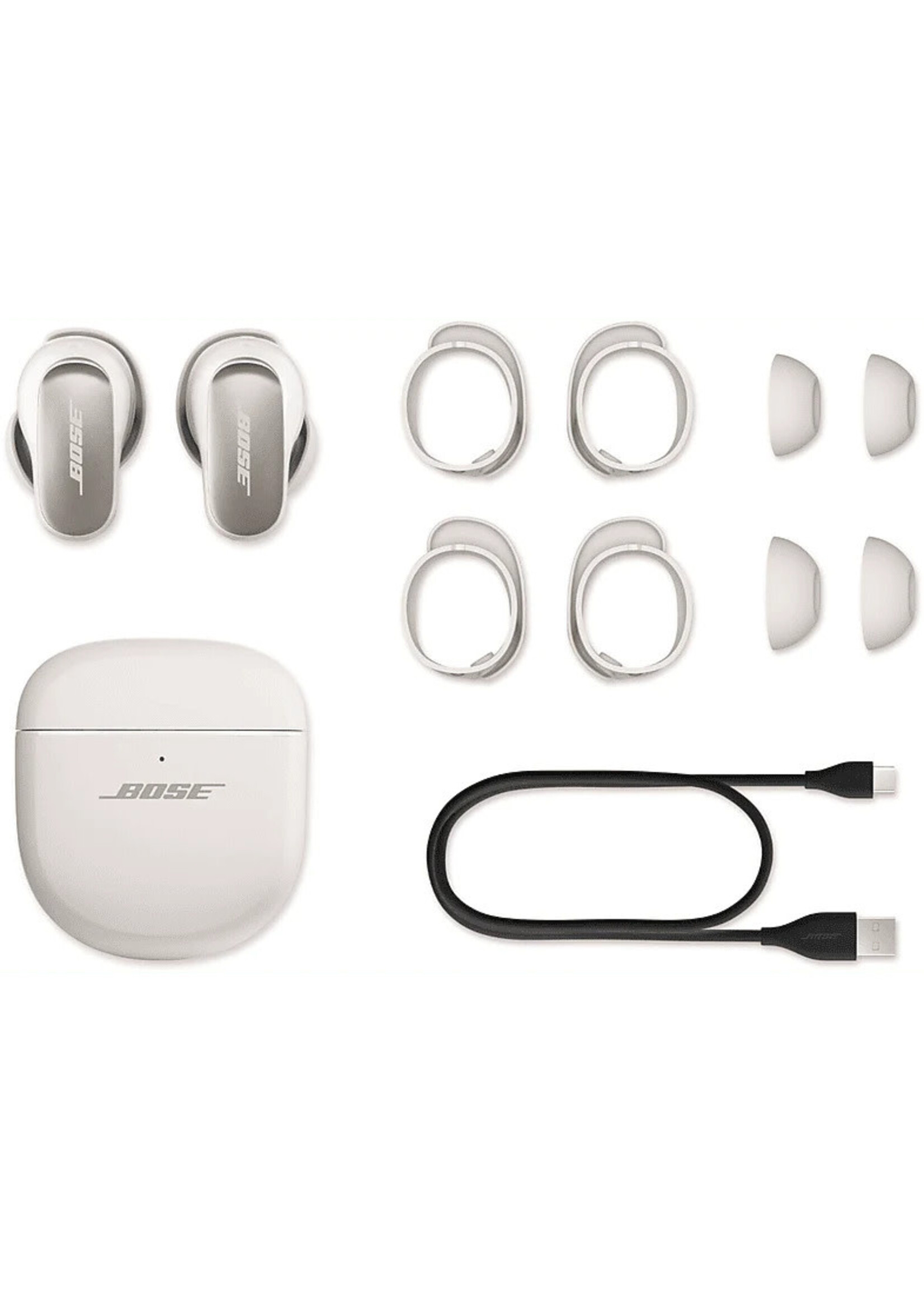 BOSE Bose QuietComfort Ultra Earbuds Noise-Canceling True Wireless In-Ear Headphones (White)