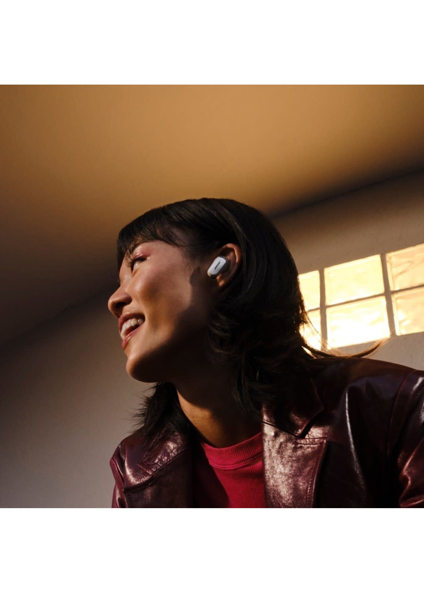 Bose QuietComfort Ultra Earbuds Noise-Canceling True Wireless In-Ear Headphones (White)