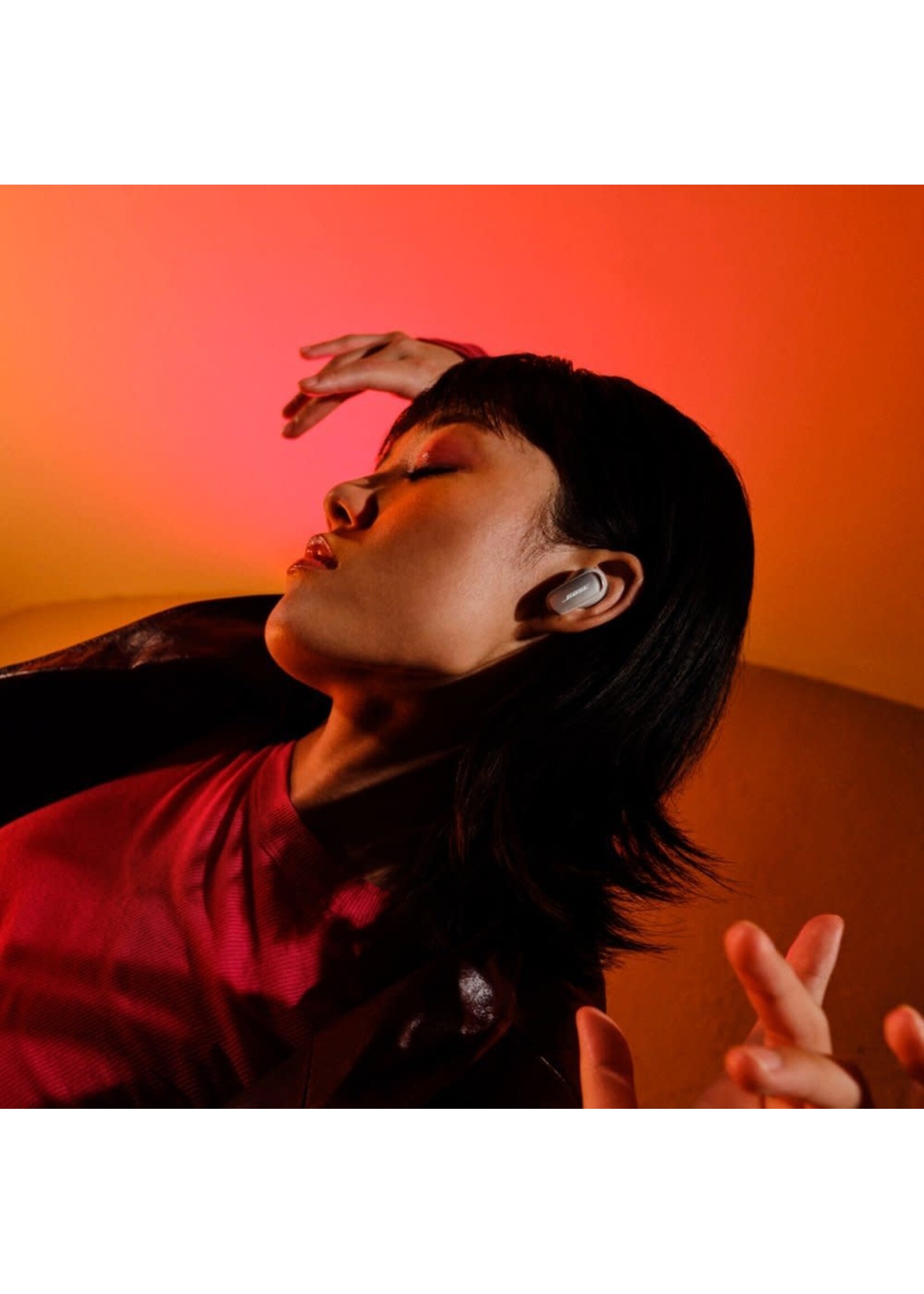 Bose QuietComfort Ultra Earbuds Noise-Canceling True Wireless In-Ear Headphones (White)