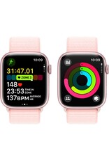 APPLE Apple Watch Series 9 GPS 45mm Pink Aluminium Case with Light Pink Sport Loop