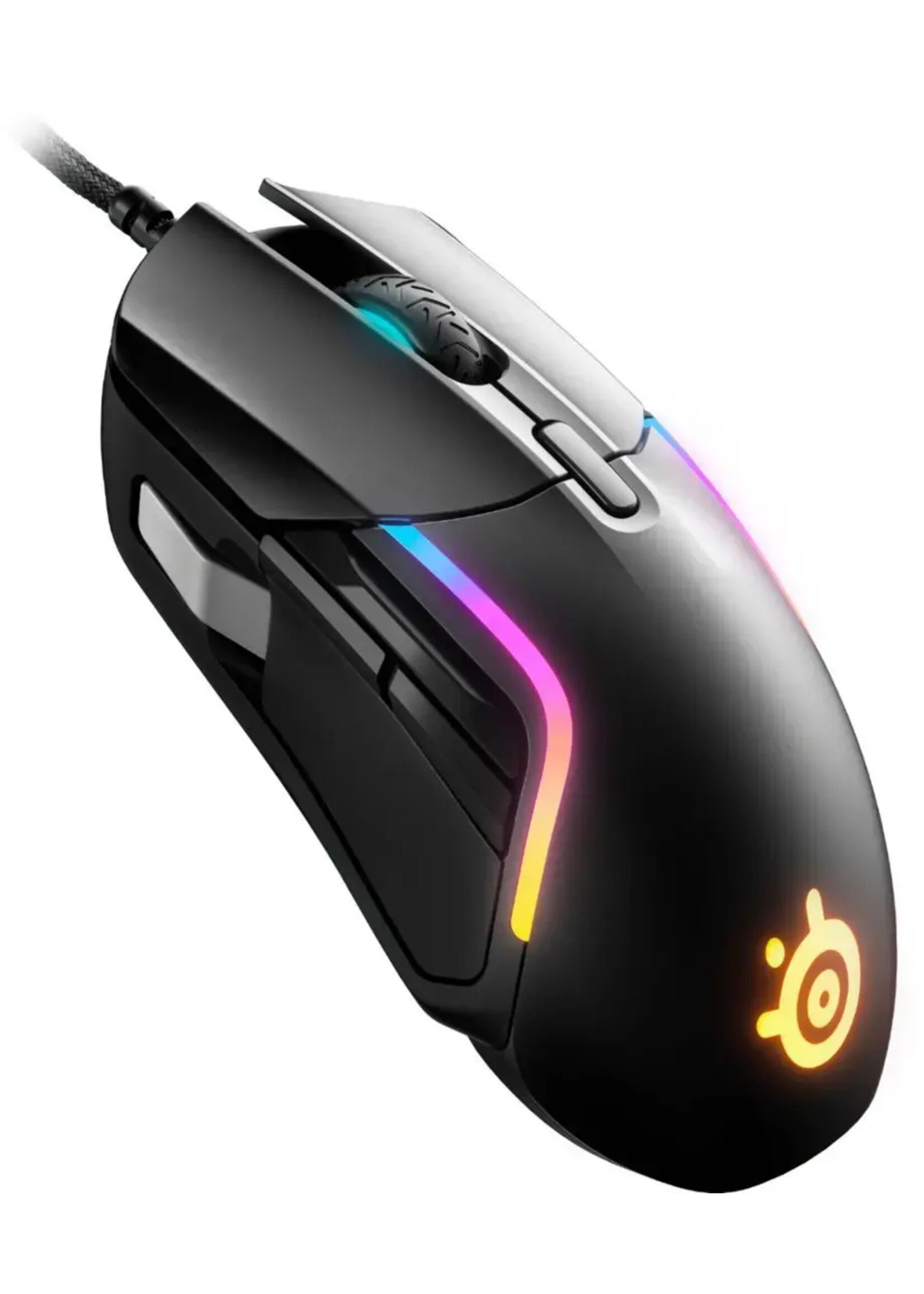 SteelSeries SteelSeries - Rival 5 Wired Optical Gaming Mouse with RGB Lighting - Black