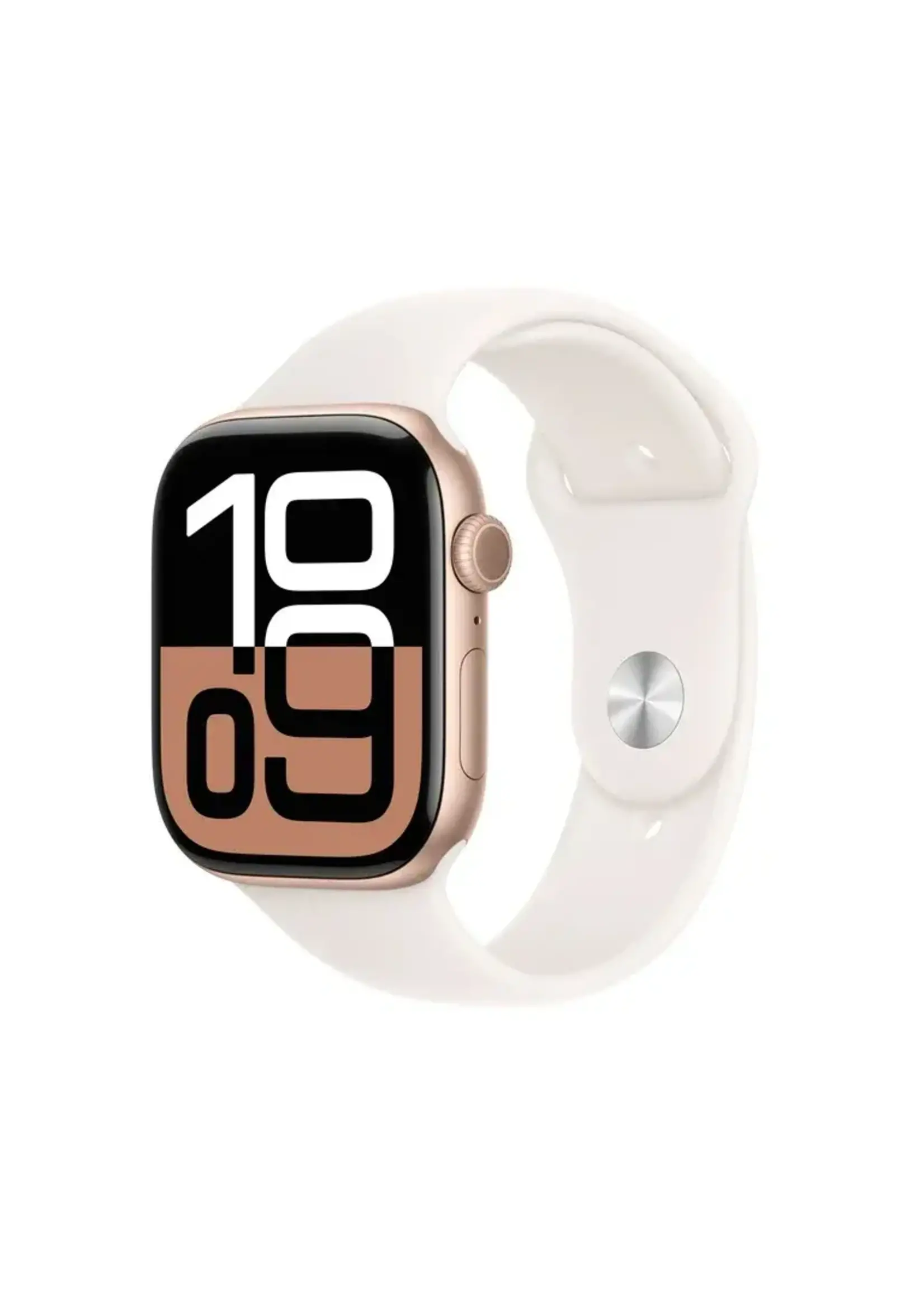 Apple Apple Watch Series 10 GPS 46mm Rose Gold Aluminium Case with Light Blush Sport Band - S/M