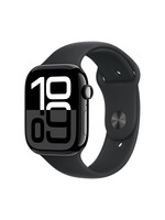 Apple Apple Watch Series 11 (GPS) 46mm Jet Black Aluminum Case with Black Sport Band - M/L