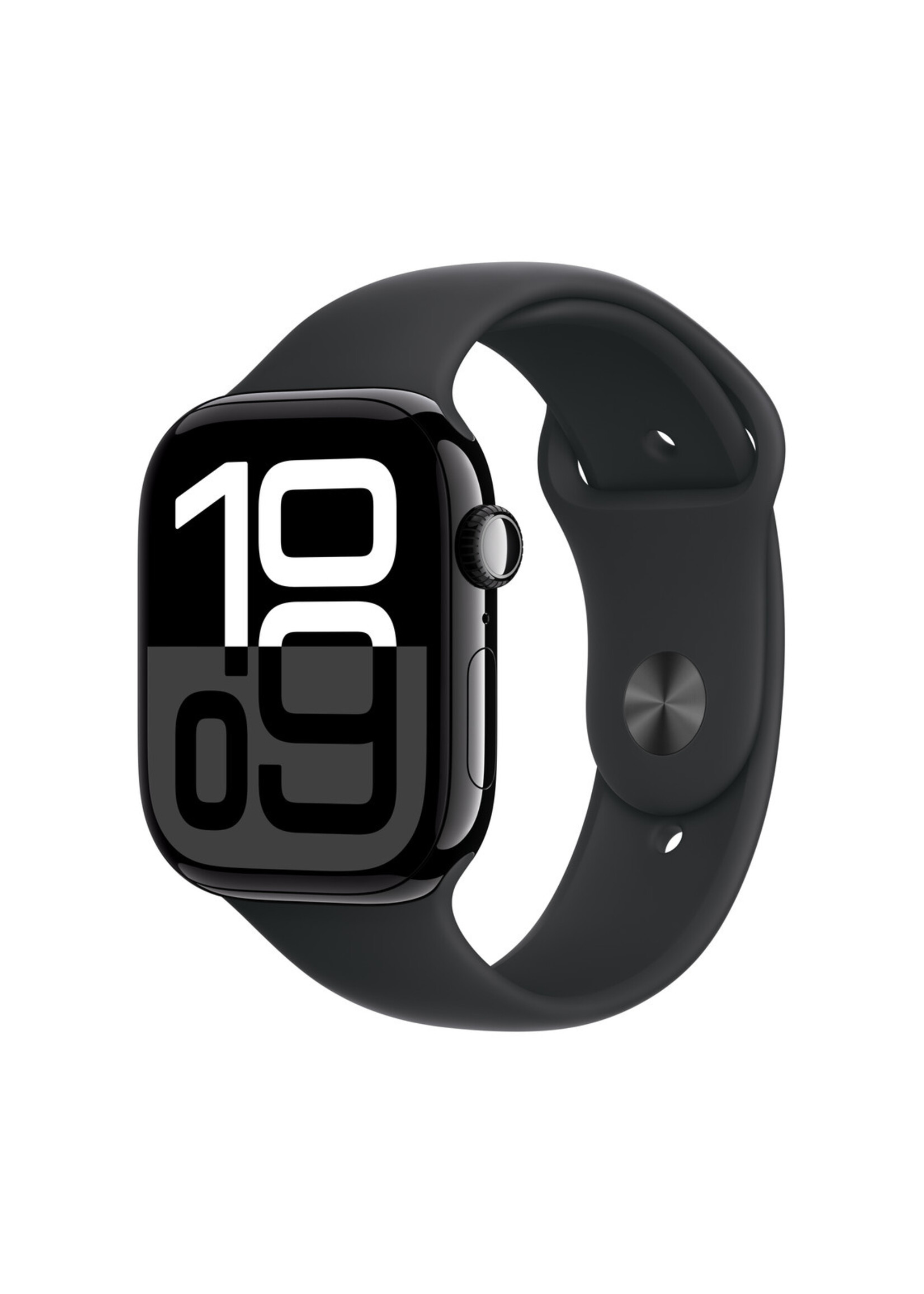 Apple Apple Watch Series 11 (GPS) 46mm Jet Black Aluminum Case with Black Sport Band - M/L