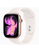 Apple Apple Watch Series 11 (GPS) 46mm Rose Gold Aluminum Case with Light Blush Sport Band - M/L
