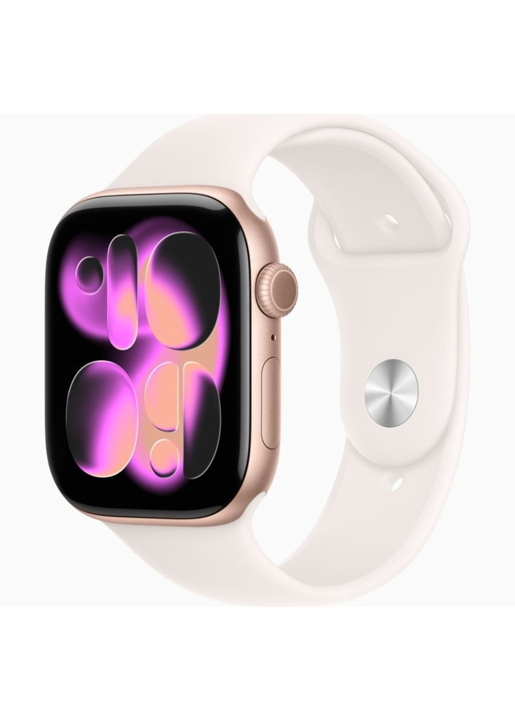 Apple Apple Watch Series 11 (GPS) 46mm Rose Gold Aluminum Case with Light Blush Sport Band - M/L