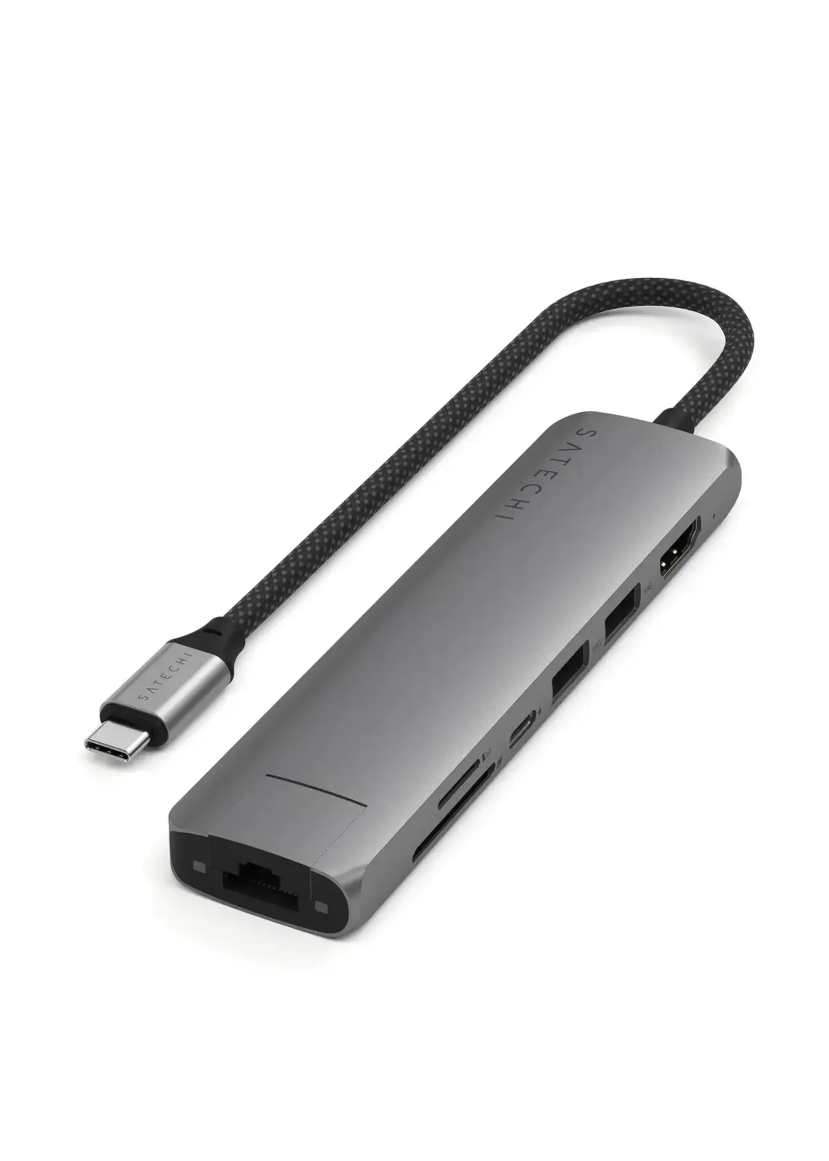 Satechi 7-in-1 USB-C Slim Multiport Adapter with Ethernet