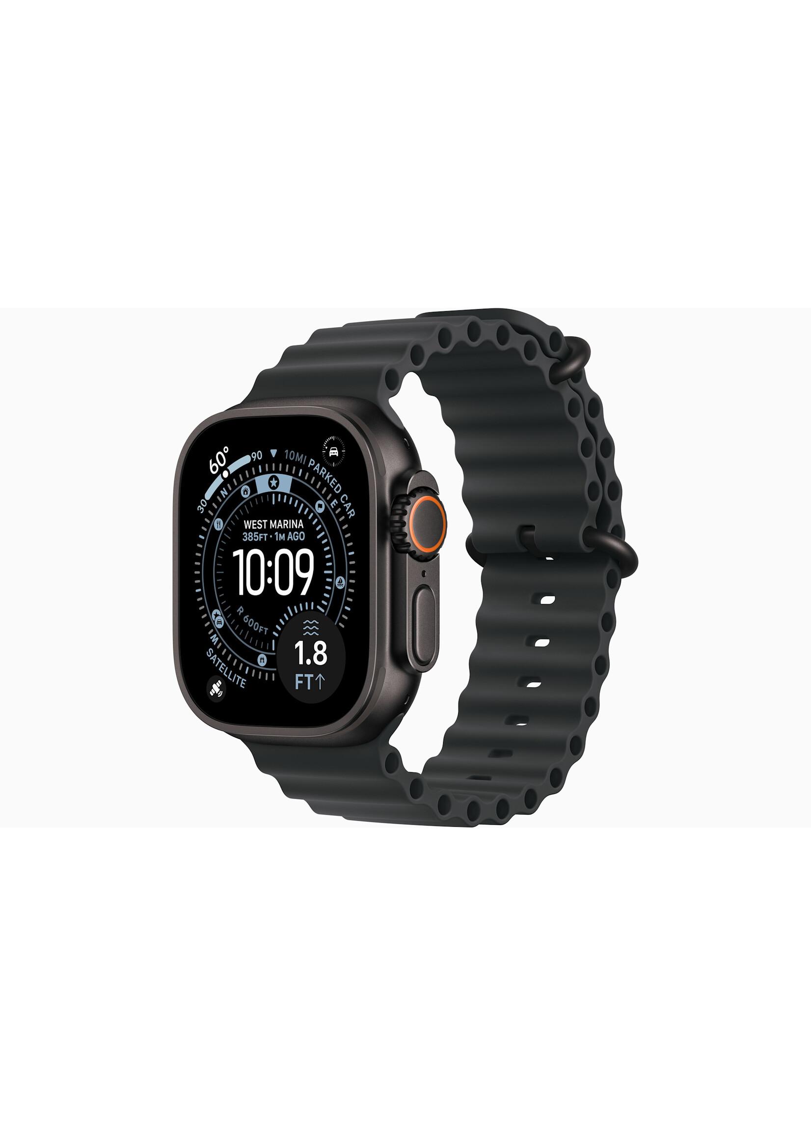Apple Apple Watch Ultra 3 GPS + Cellular 49mm Black Titanium Case with Black Ocean Band