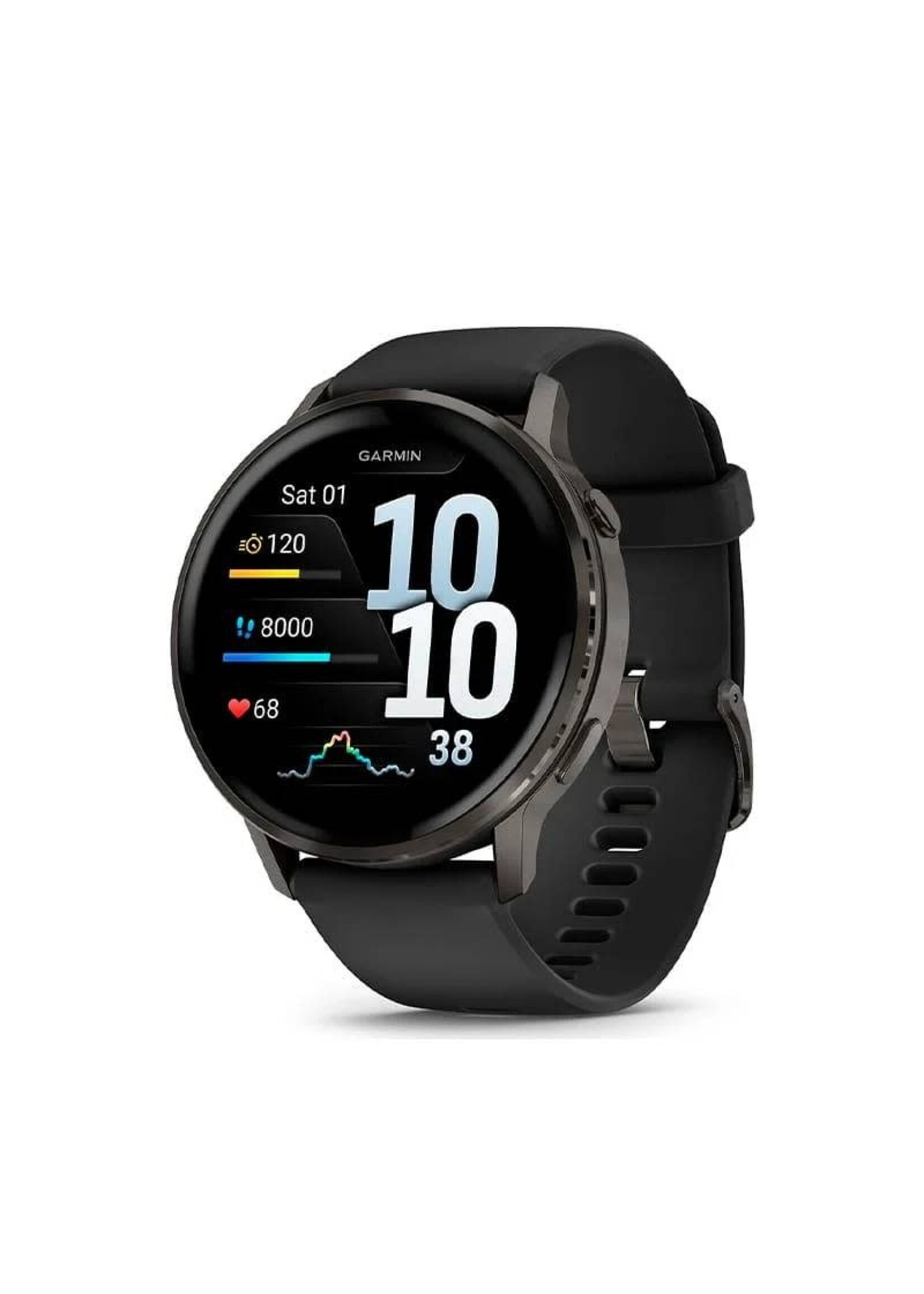 GARMIN Garmin - Venu 4 GPS Smartwatch 45 mm Fiber-reinforced polymer - Slate