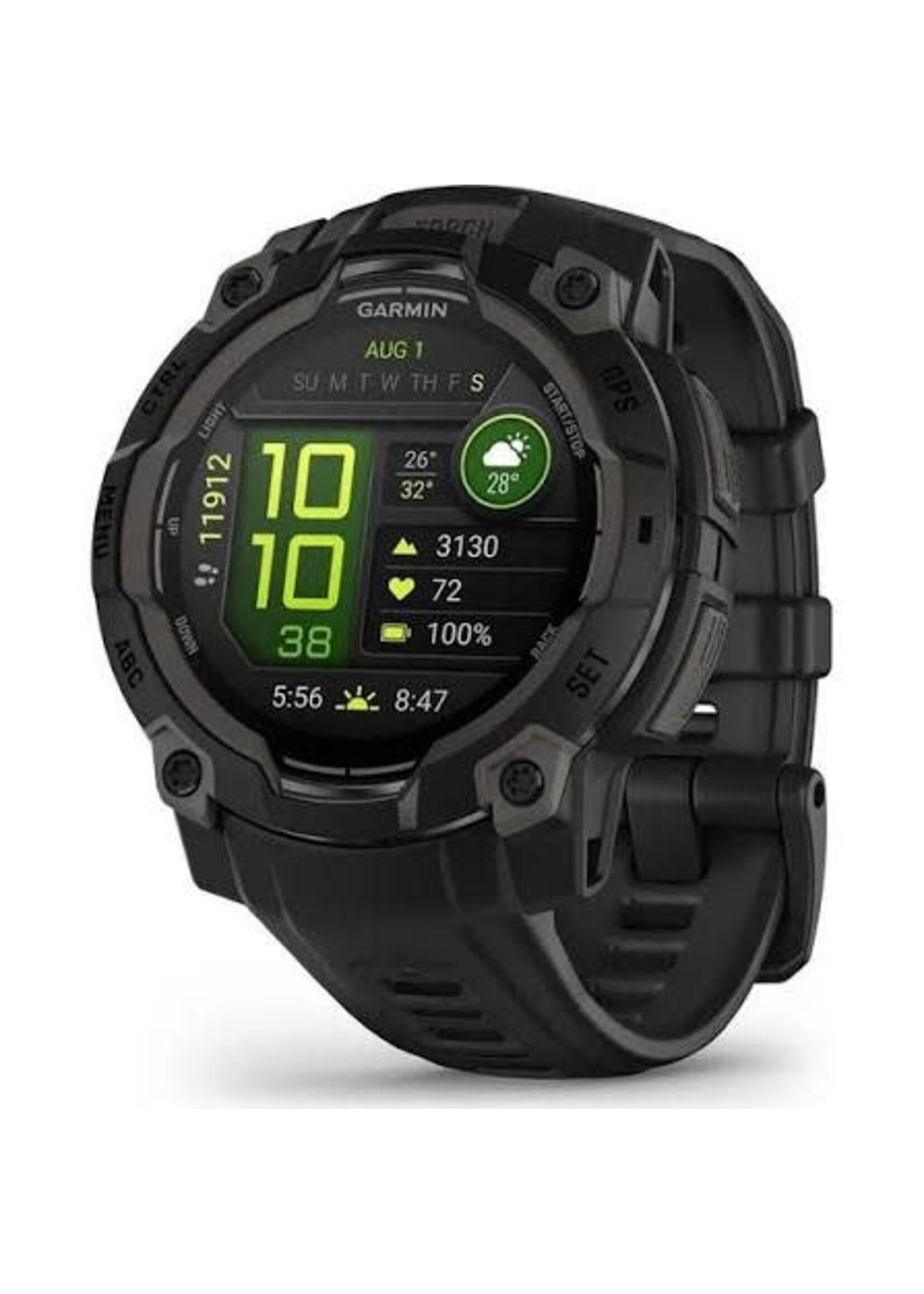 GARMIN Garmin - Instinct 3 GPS Smartwatch 45 mm AMOLED - Black with Black Band