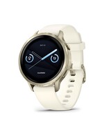 GARMIN Garmin - Venu 4 GPS Smartwatch 41 mm Fiber-reinforced polymer - Lunar Gold