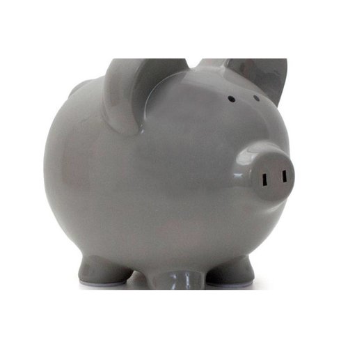 CHILD TO CHERISH Large Piggy Bank Grey CHILD TO CHERISH Large Piggy Bank Grey