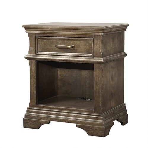 STELLA BABY Stella Baby and Child Kerrigan Nightstand in Cafe au Lait STELLA BABY Stella Baby and Child Kerrigan Nightstand in Cafe au Lait