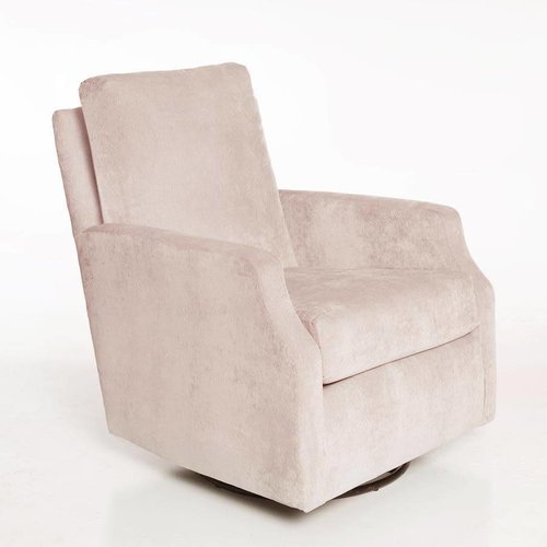 OILO STUDIOS Oilo Studio Harper Glider Swivel in Velveteen Blush OILO STUDIOS Oilo Studio Harper Glider Swivel in Velveteen Blush