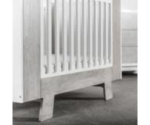 Pomelo Crib Rustic Grey Walnut And White Bellini Baby And Teen Furniture