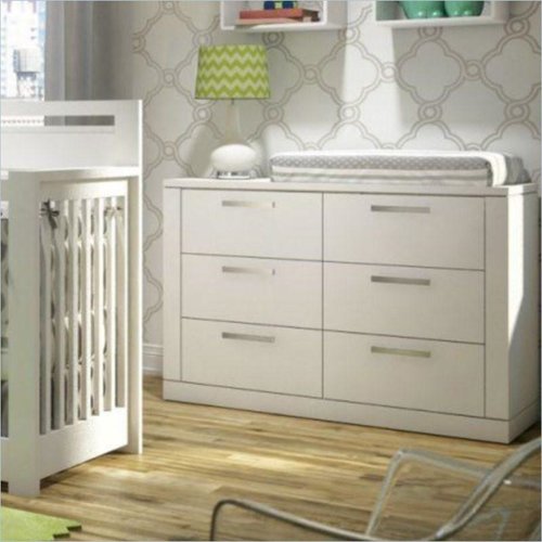 NEST Nest Milano Double Dresser in White NEST Nest Milano Double Dresser in White