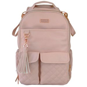 beige diaper bag