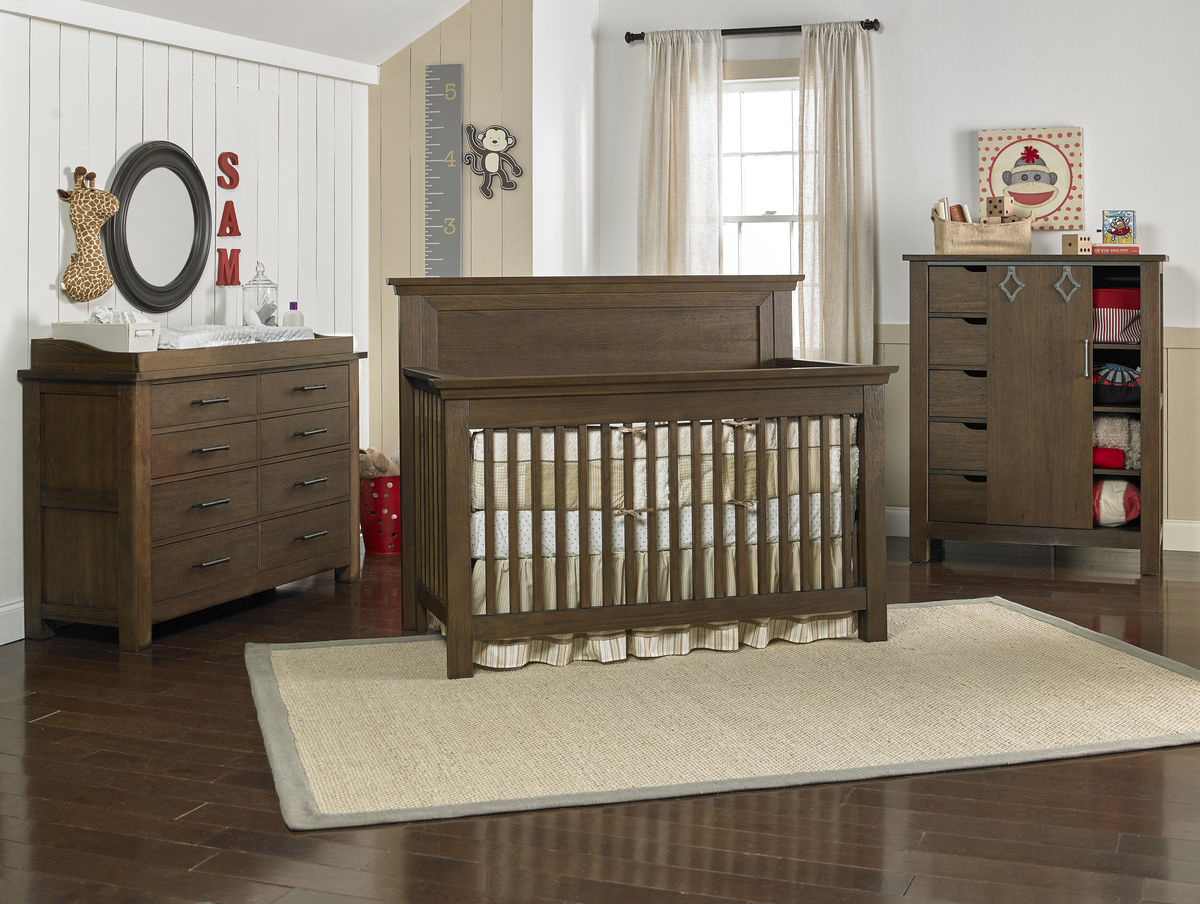 Dolce Babi Lucca Chifforobe Weathered Brown - Bellini Baby and Teen