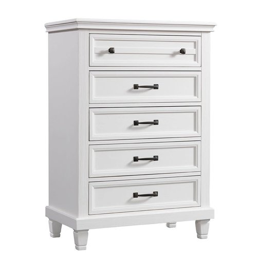 WESTWOOD DESIGN Westwood Designs Riverton 5 Dr. Tall Chest - Parchment WESTWOOD DESIGN Westwood Designs Riverton 5 Dr. Tall Chest - Parchment