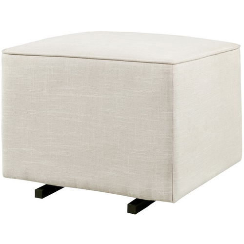 BABYLETTO Babyletto Kiwi Gliding Ottoman in White Linen BABYLETTO Babyletto Kiwi Gliding Ottoman in White Linen