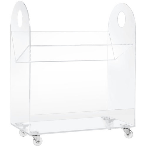 BABYLETTO Babyletto Presto Acrylic Bookcase and Cart BABYLETTO Babyletto Presto Acrylic Bookcase and Cart