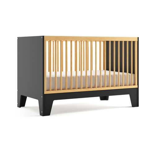 DUTAILIER Dutailier Caramel Crib Matte Black and Natural DUTAILIER Dutailier Caramel Crib Matte Black and Natural