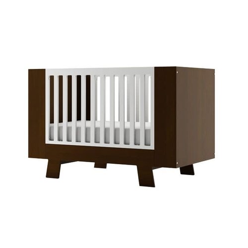 DUTAILIER Dutailier Pomelo Crib - Coffee and White DUTAILIER Dutailier Pomelo Crib - Coffee and White