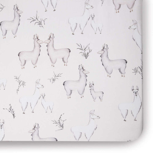 OILO Oilo Llama Jersey Crib Sheet OILO Oilo Llama Jersey Crib Sheet