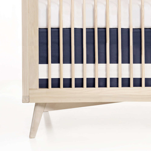 OILO Oilo Crib Skirt Indigo OILO Oilo Crib Skirt Indigo