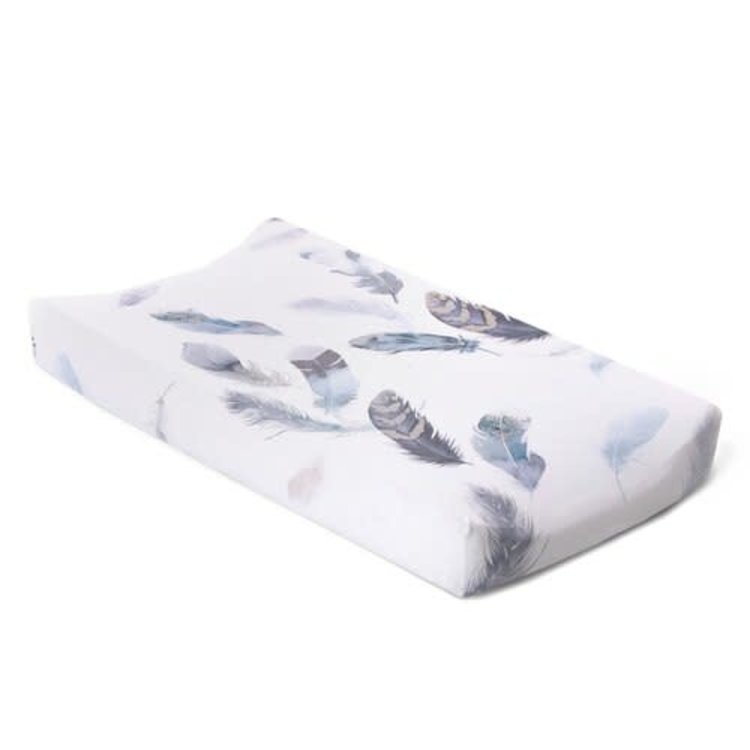 beige changing pad cover