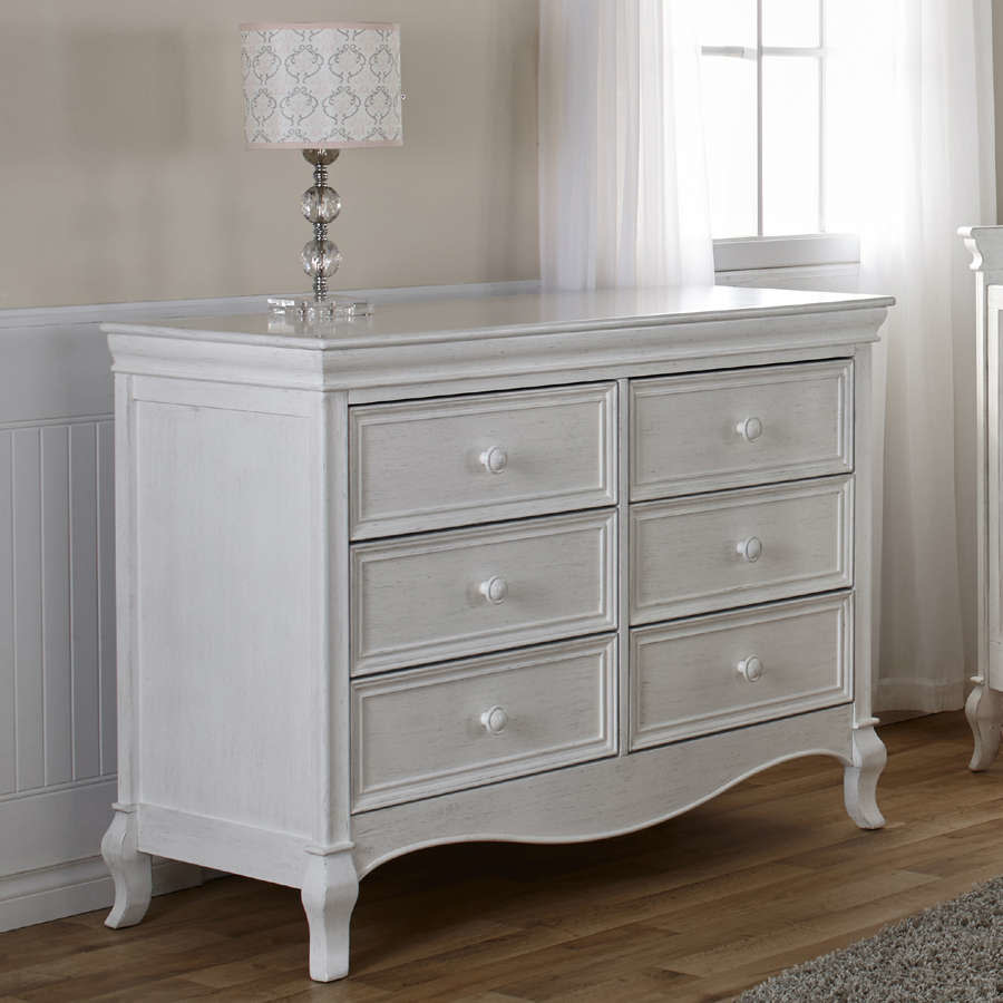 Pali Diamante Double Dresser in Vintage White Bellini Baby and Teen