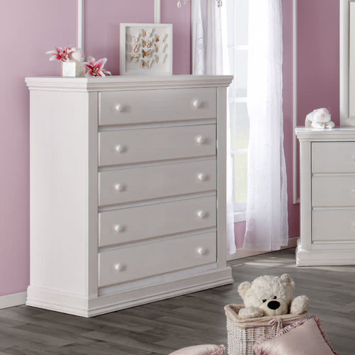 PALI Pali Modena 5-Drawer Chest in Vintage White PALI Pali Modena 5-Drawer Chest in Vintage White