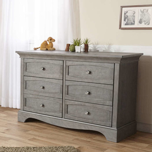 PALI Pali Ragusa Double Dresser in Distressed Granite PALI Pali Ragusa Double Dresser in Distressed Granite