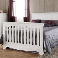 Pali  Universal Bed Rails in Vintage White Ragusa, Diamante, Cristallo, and Modena