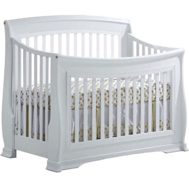 Natart Bella Gold Convertible Crib White Bellini Baby And Teen