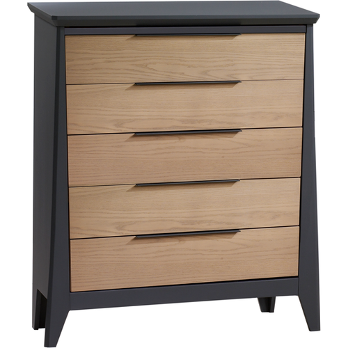 NEST Nest Flexx 5-Drawer Chest in Graphite/Natural Wheat NEST Nest Flexx 5-Drawer Chest in Graphite/Natural Wheat