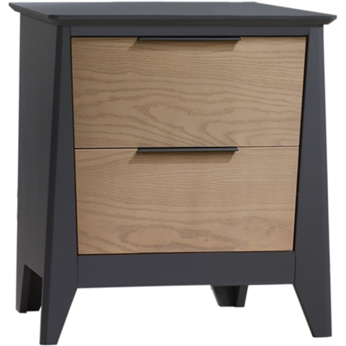 NEST Nest Flexx Nightstand in Graphite/Natural Wheat NEST Nest Flexx Nightstand in Graphite/Natural Wheat