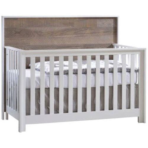 NEST Nest Vibe Convertible Crib White/Brown Bark NEST Nest Vibe Convertible Crib White/Brown Bark