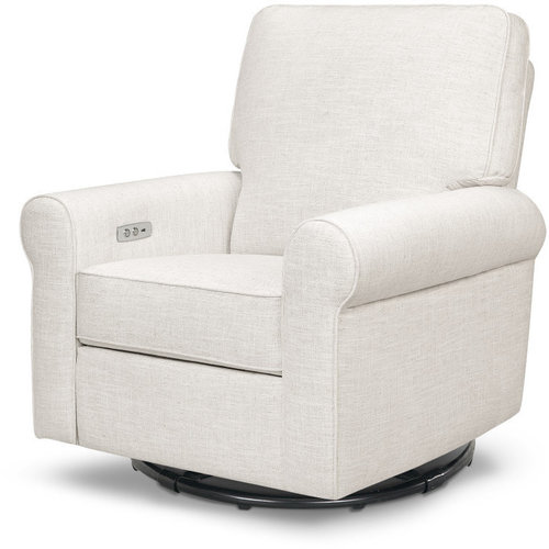 FRANKLIN & BEN Franklin & Ben Monroe Pillowback Power Recliner in Oatmeal Linen FRANKLIN & BEN Franklin & Ben Monroe Pillowback Power Recliner in Oatmeal Linen