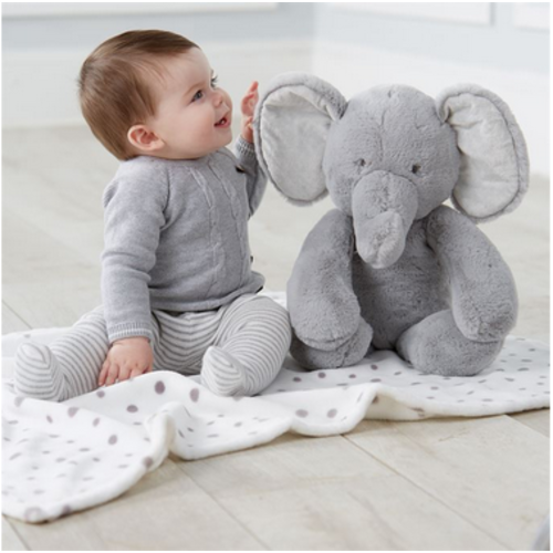 MUDPIE Elephant Plush with Blanket MUDPIE Elephant Plush with Blanket
