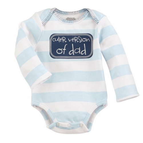 MUDPIE Blue Dad Crawler 0-6M MUDPIE Blue Dad Crawler 0-6M
