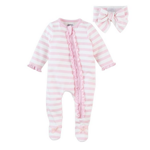 MUDPIE Stripe Sleeper Headband Set 3-6M MUDPIE Stripe Sleeper Headband Set 3-6M