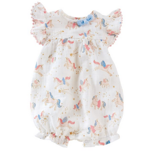 MUDPIE Mudpie Muslin Unicorn Bubble MUDPIE Mudpie Muslin Unicorn Bubble
