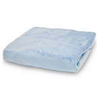 Blue Minky Contour Cover